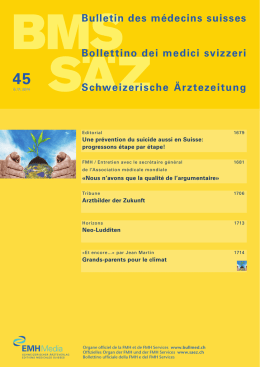 Schweizerische Ärztezeitung 45/2014