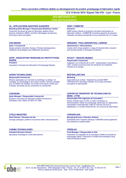 LISTES - 1 Liste pdf ven - Advanced business events