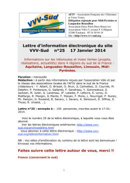 Lettre VVV - SUD janvier 2014
