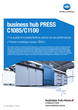 Brochure business hub PRESS C1085/C1100, PDF