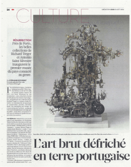Résurrection par Stéphanie Estournet dans Libération , 21 août 2014.