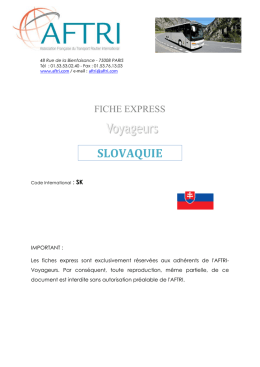 Fiche AFTRI 2014 Slovaquie ( PDF - 231.4 ko)