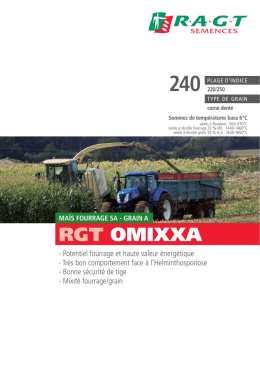 RGT ОMIXXA - RAGT Semences