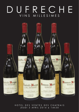 VINS MILLESIMES