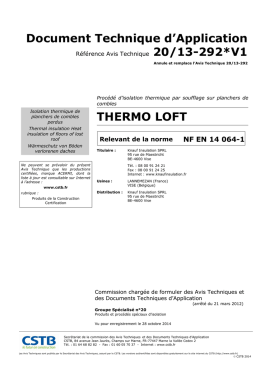 DTA Thermo Loft - Knauf Insulation