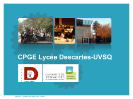 CPGE Lycée Descartes-UVSQ