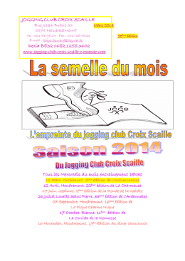 JOGGING CLUB CROIX SCAILLE Dexia BE32 0682.1255.3602
