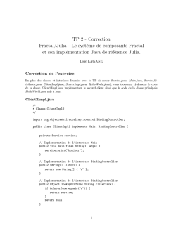 TP 2 - Correction Fractal/Julia - Le système de composants