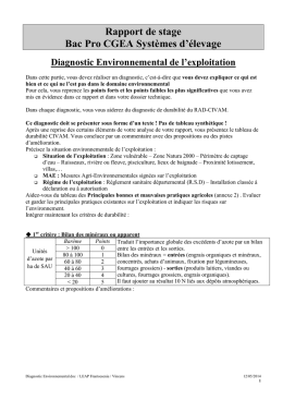 Diagnostic Environnemental - lycée Agricole Frantsesenia