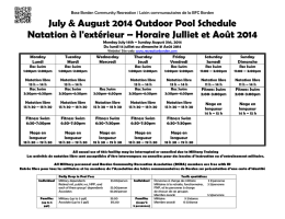 Summer pool schedule eng-french July