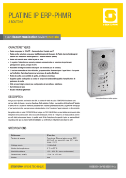 FT - Platine IP ERP-PHMR 3 boutons - 0314.indd