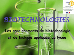 Le bac STL Biotechnologies
