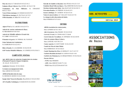 Guide assos maj 2 nov 2014 - Office de tourisme du Bazadais