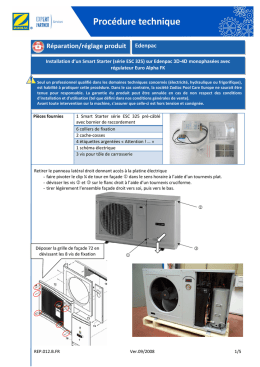 Remplacement smart starter pompe à chaleur EDENPAC