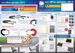 Les offres sp&eacute;ciales 2014