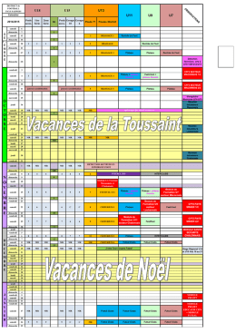 Calendrier 2014 15 District A3