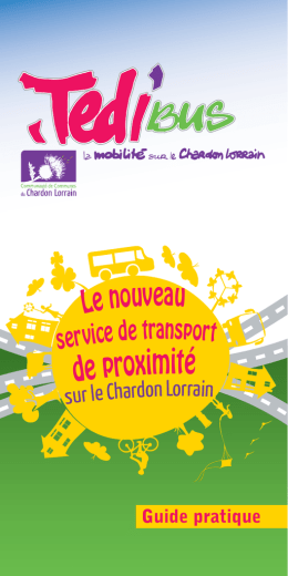Guide pratique - Communauté de Communes du Chardon Lorrain