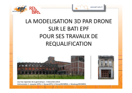 La modélisation 3D par drone sur les bâtis EPF pour ses travaux de