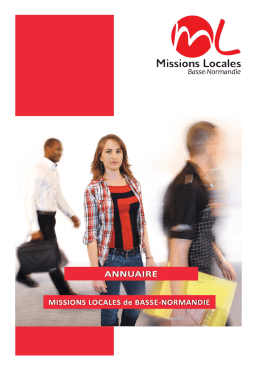 Plaquette Annuaire des Missions Locales de Basse