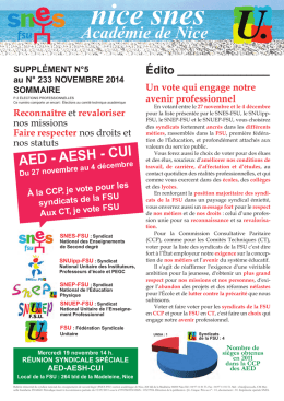 Mise en page 1 - SNES-FSU Académie de Nice