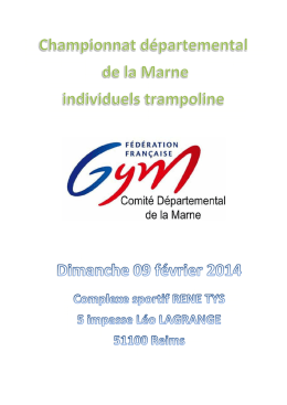 Untitled - Comité départemental de gymnastique de la Marne