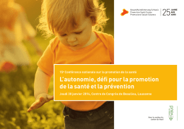 Document PDF - Promotion Santé Suisse
