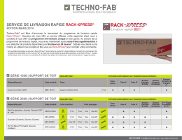 Fiche Rack-Xpress - Techno-Fab