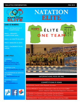 INF EAU - Équipe de Natation ÉLITE de Longueuil