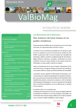 ValBioMag - Décembre 2014