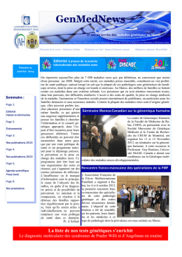 GenmedNews 9. fin - Faculté de médecine et de pharmacie de Rabat