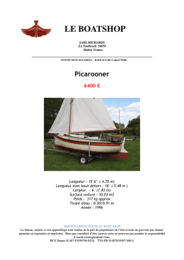 AV picarooner - Le boat shop