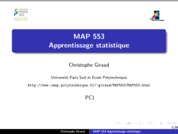 MAP 553 Apprentissage statistique - CMAP