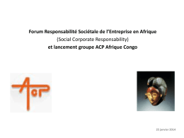 Forum Responsabilité Sociétale en Afrique