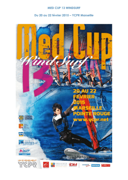 MED CUP 13 WINDSURF Du 20 au 22 février 2015