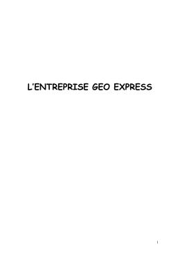 LENTREPRISE GEO EXPRESS