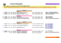 Licence Géographie - Université Rennes 2