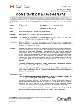 Airworthiness Directive CF-2014-31R1