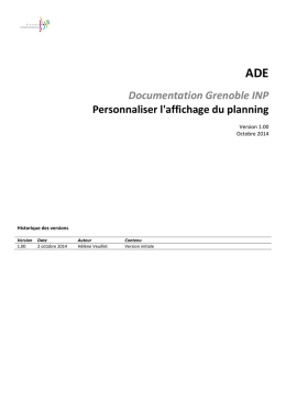 Documentation Grenoble INP Personnaliser l