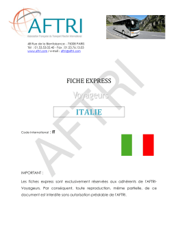 Fiche AFTRI 2014 Italie ( PDF - 300.7 ko)
