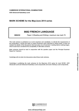 8682 FRENCH LANGUAGE