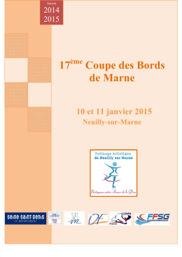 Bords de marne - Règlement 2015 - Patinage artistique à Neuilly