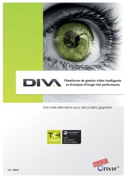 DIVA, plateforme de gestion vidéo intelligente et d