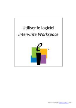 Utiliser le logiciel Interwrite Workspace