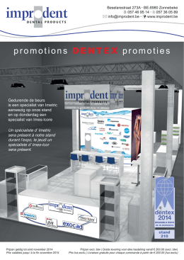 Dentex 2014 promoties