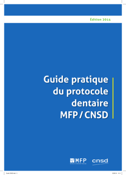 Guide pratique du protocole dentaire MFp / cnSd
