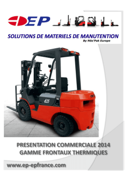 PRESENTATION COMMERCIALE 2014 GAMME