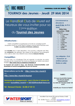Dossier Inscription - Hand Ball, club de Muret