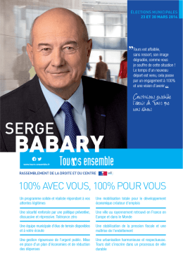 Profession de Foi Serge Babary-second Tour.indd