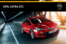 Brochure Opel Astra GTC