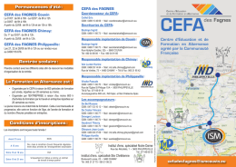 Brochure CEFA
